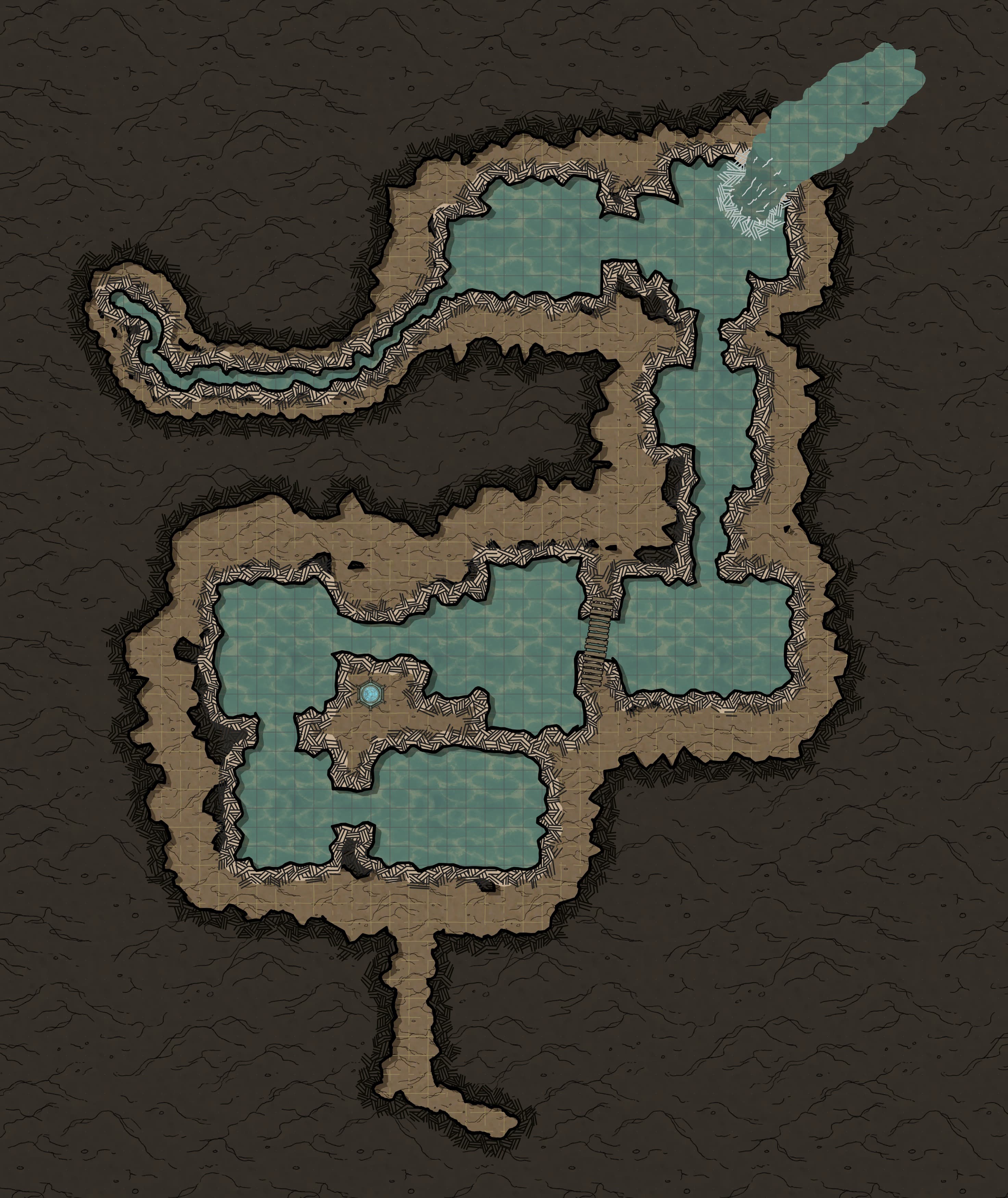 Cave Lake by Wake_up_Scrawl